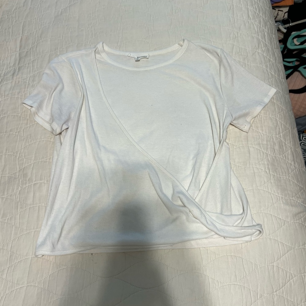 White wrap shirt from nordstrom